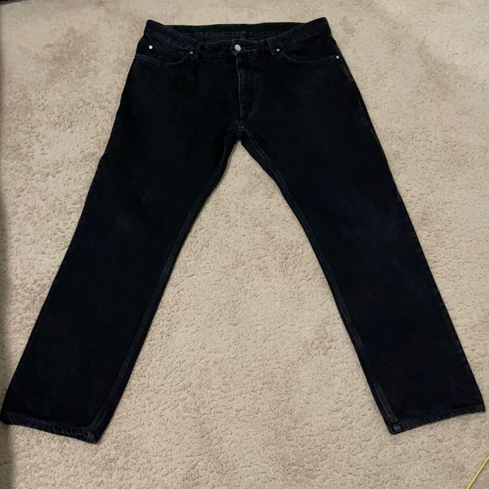 💯Authentic Louis Vuitton Men Black Jeans 👖38 waist 32 Inseam..